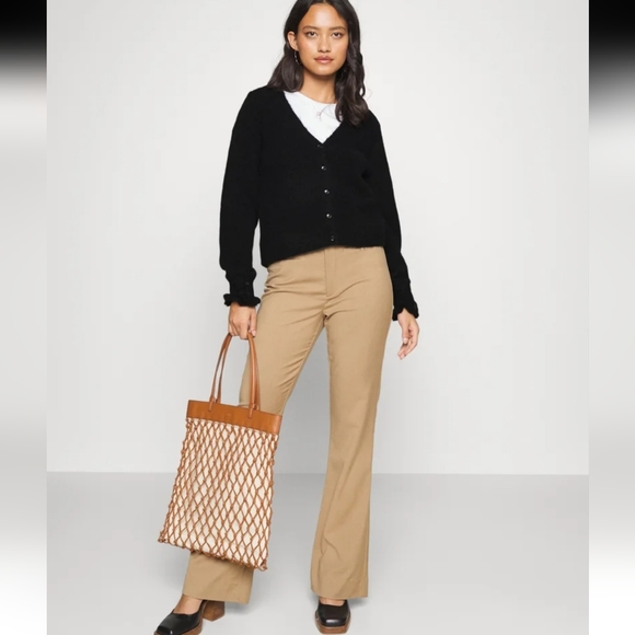 Selected Femme Curve Knit Cardigan 'Juma' Black Size Large (Wool & Alpaca) - Picture 2 of 16